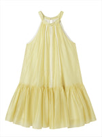 Halter Neck Tencel Lace Beach Dress