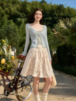 Lace Tie Front Cardigan