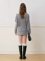 Wool Blend A-Line Skirt