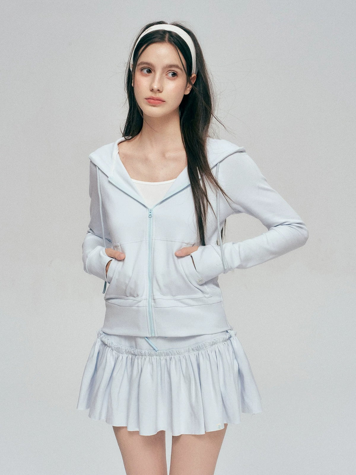 Contrast Hooded Sweatshirt