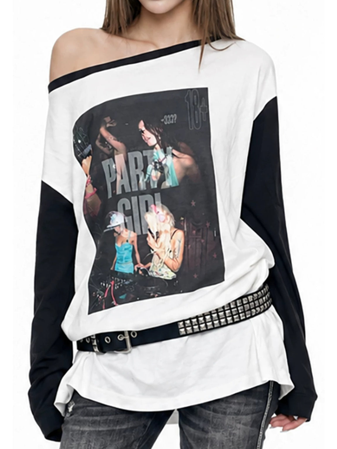 Asymmetric Backless T-Shirt