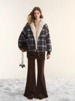 Reversible Plaid Teddy Jacket