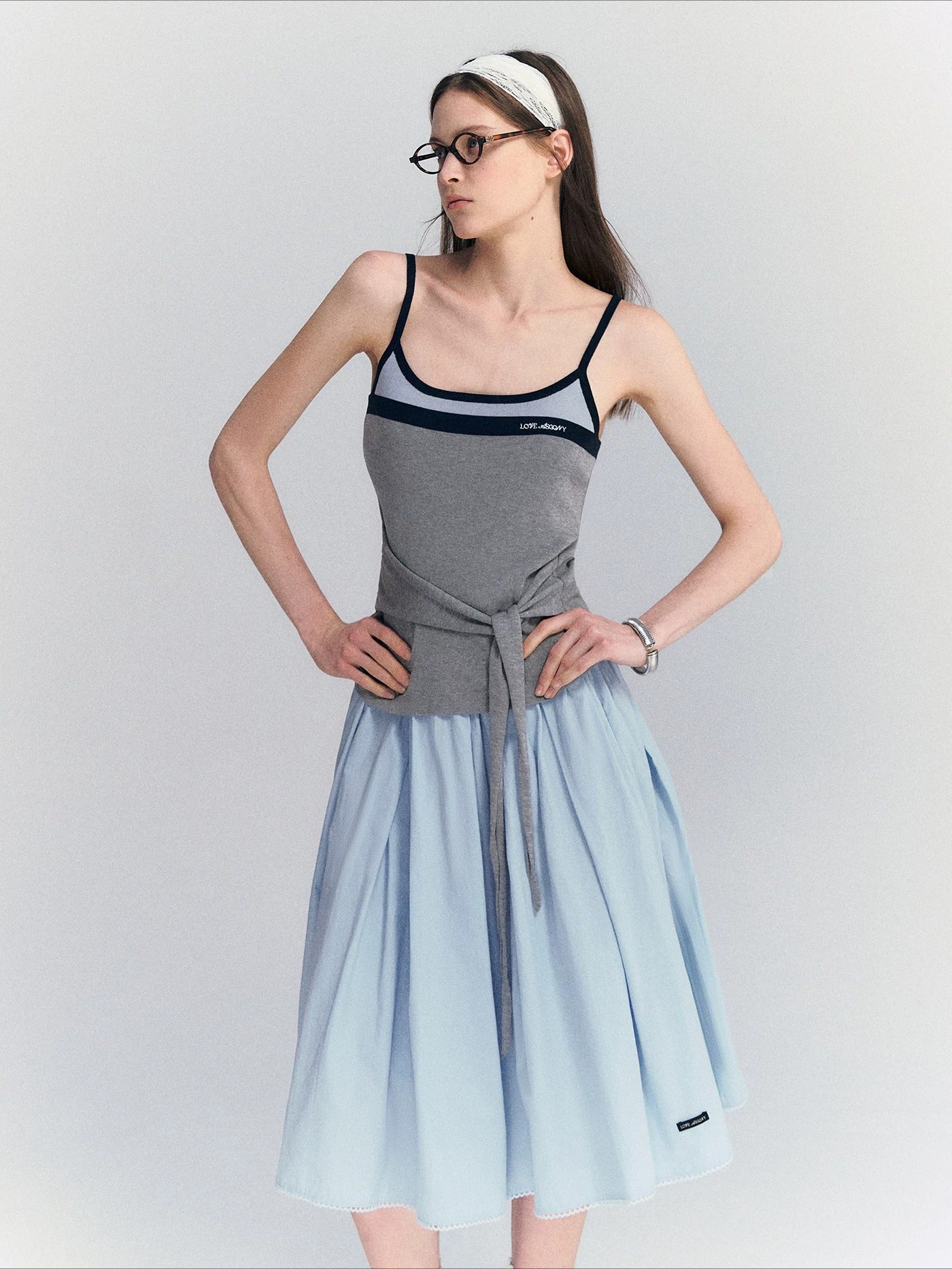 Contrast Strap Tank Top