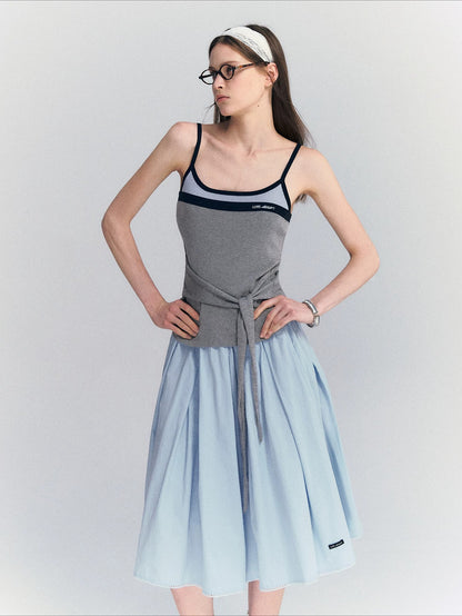 Contrast Strap Tank Top