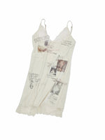 Cat Print Lace Velvet Dress