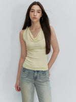 Draped Knit Tank Top