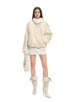 Will Stand-Collar Suede Jacket