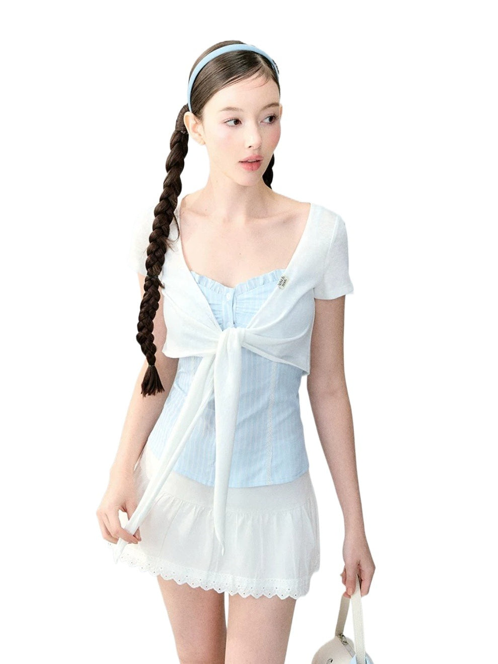 Ruched Cami &amp; Cardigan Set