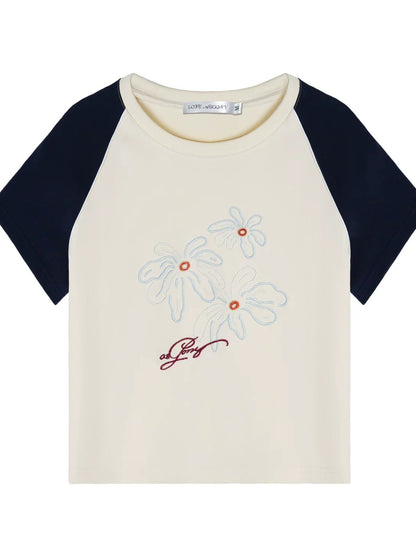 Floral Raglan Tee