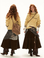 Relaxed Wool Blend Pocket Sweater