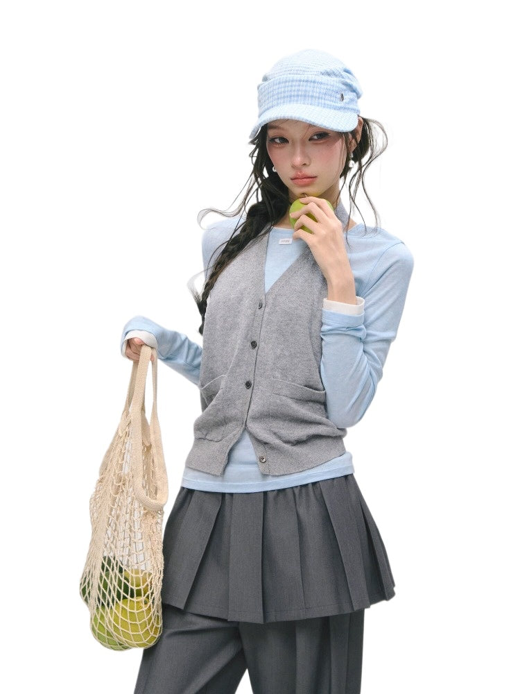 Halter Layered Tee Set