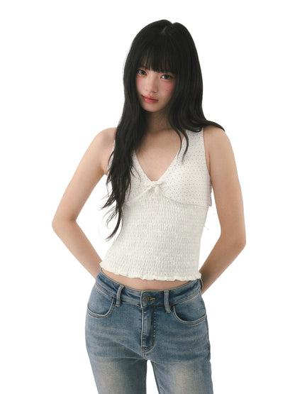 Polka Dot Bow Camisole