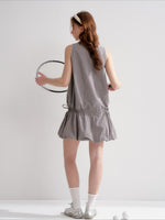 Lace Drawstring Dress