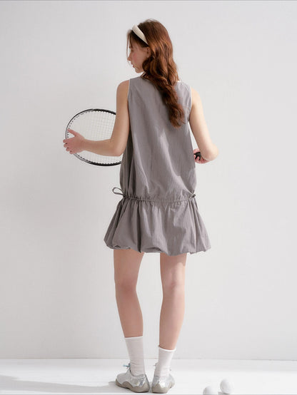 Lace Drawstring Dress