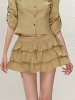 Utility Shirt Skirt Set