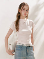Slim Mock Neck T-shirt