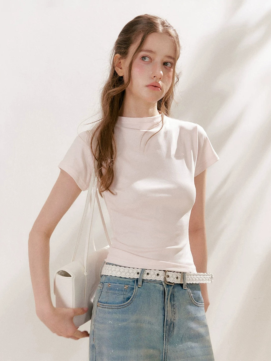 Slim Mock Neck T-shirt