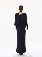 Detachable Shawl Knit Skirt Set