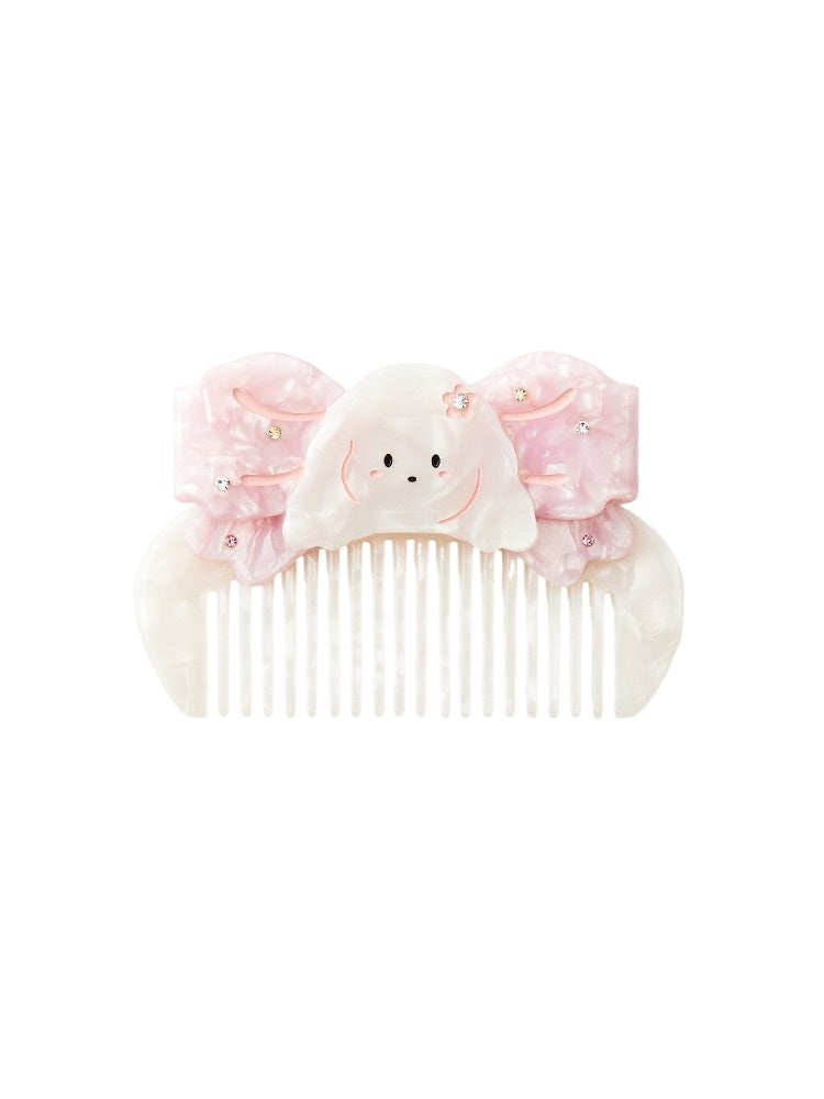 Acetate Rhinestone Bow Comb