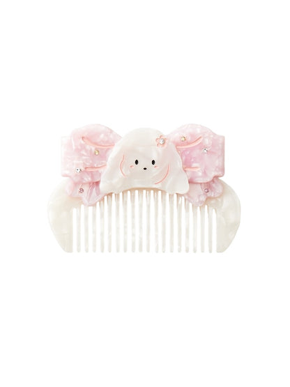 Acetate Rhinestone Bow Comb