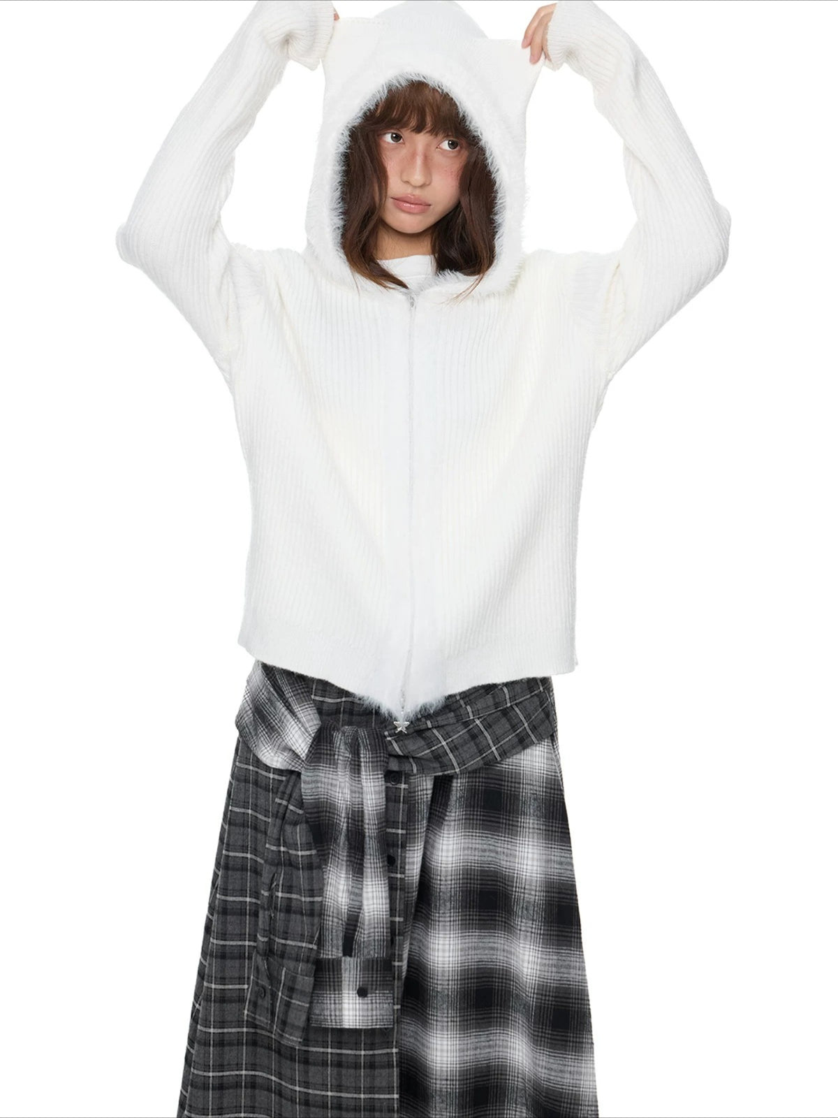 Bear Ear Knit Cardigan