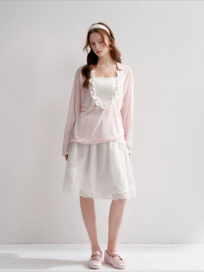 Ruffle Cloud Tee Set