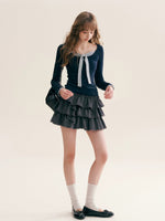 French Ruffle Mini Skirt