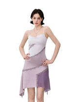 Purple Lace Slip Dress
