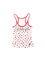 Rhinestone Ribbed Halter Tank Top