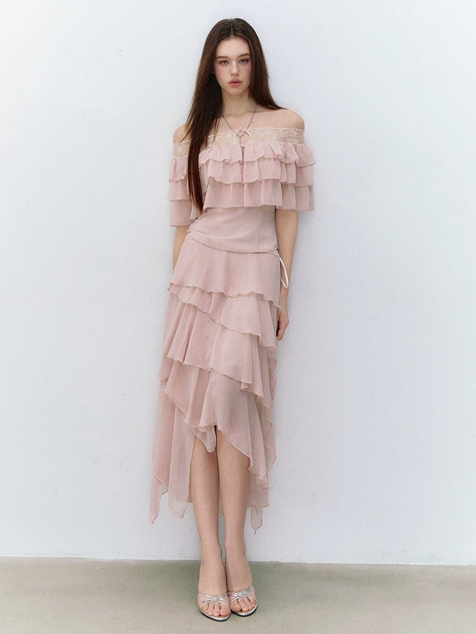 Goddess Ruffle Lace Top