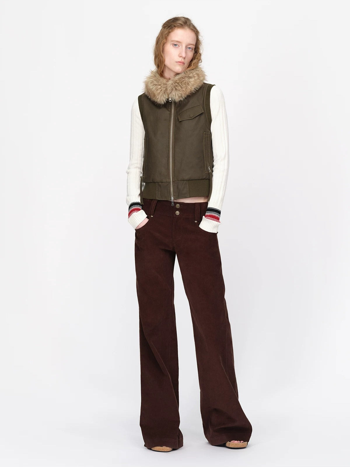 British Vintage Wool Knit Cardigan