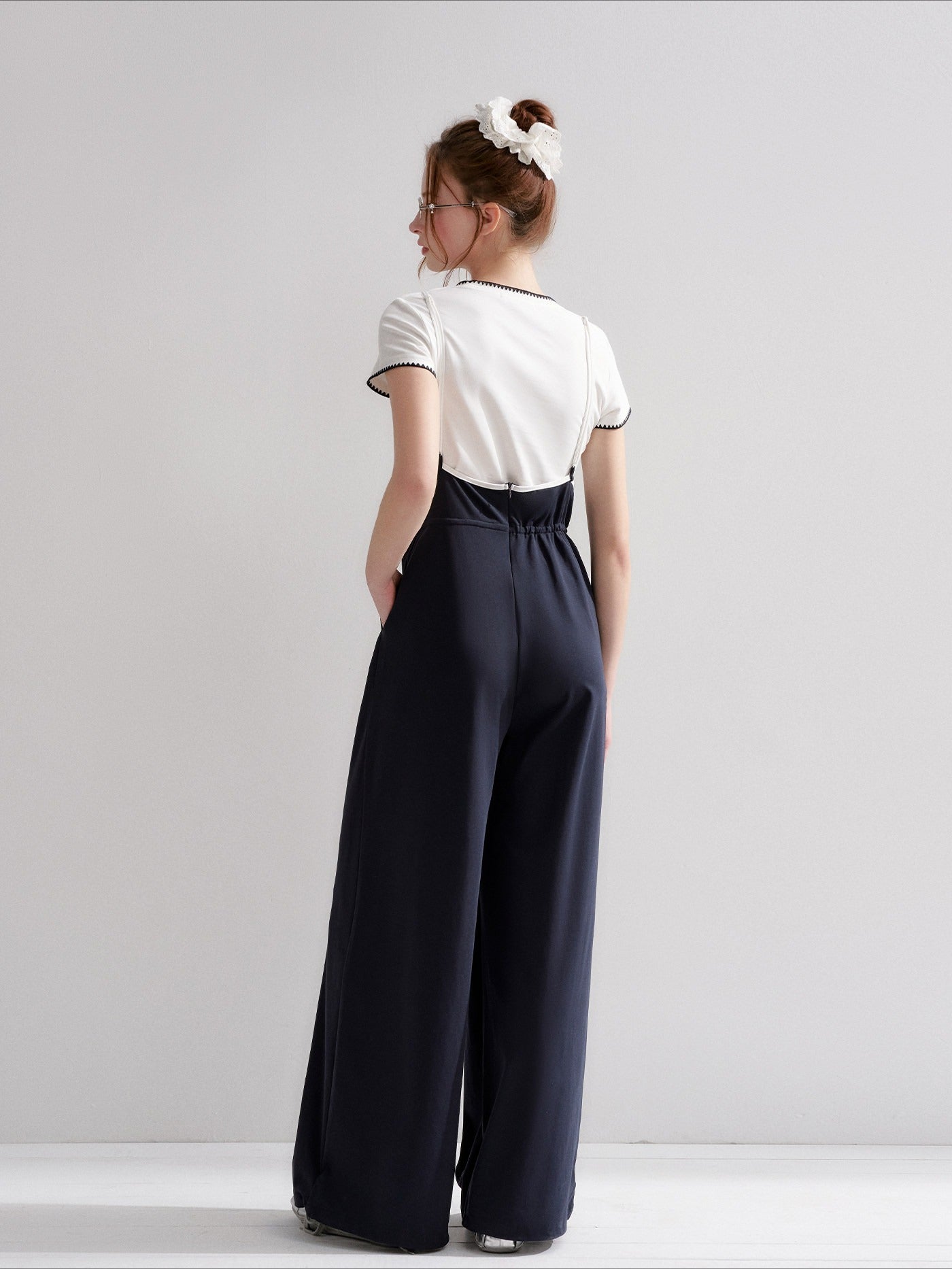 Drawstring Wide-Leg Jumpsuit
