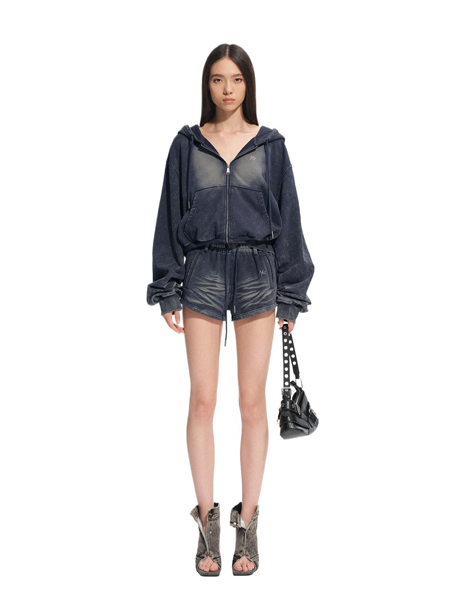 Volcano Distressed Denim Shorts