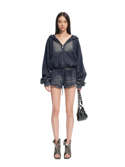Volcano Distressed Denim Shorts
