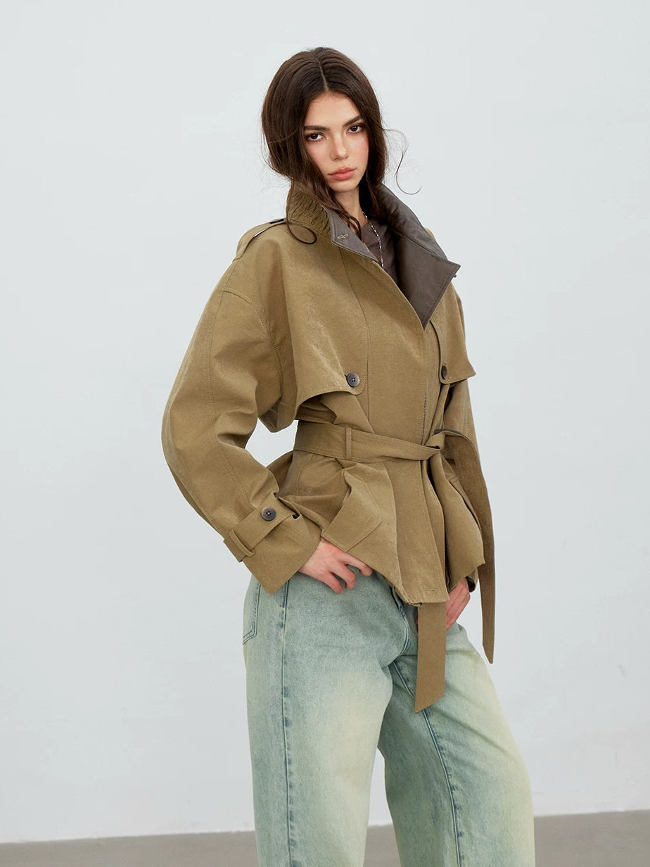 Contrast Panel Utility Jacket