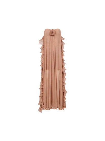 Thessa Mesh Halter Dress