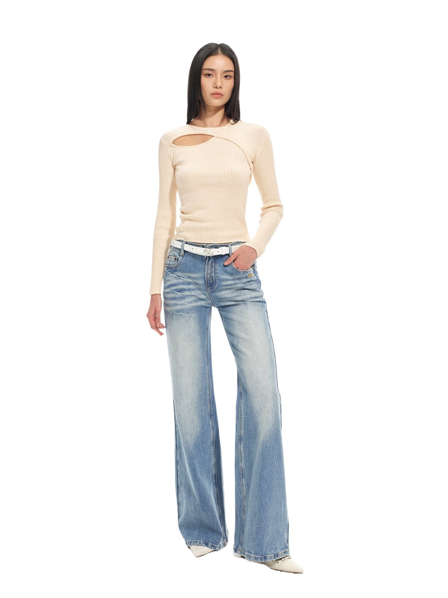 Olympia Cutout Knit Top
