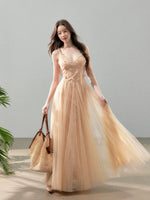 Floral Tulle Slip Maxi Dress
