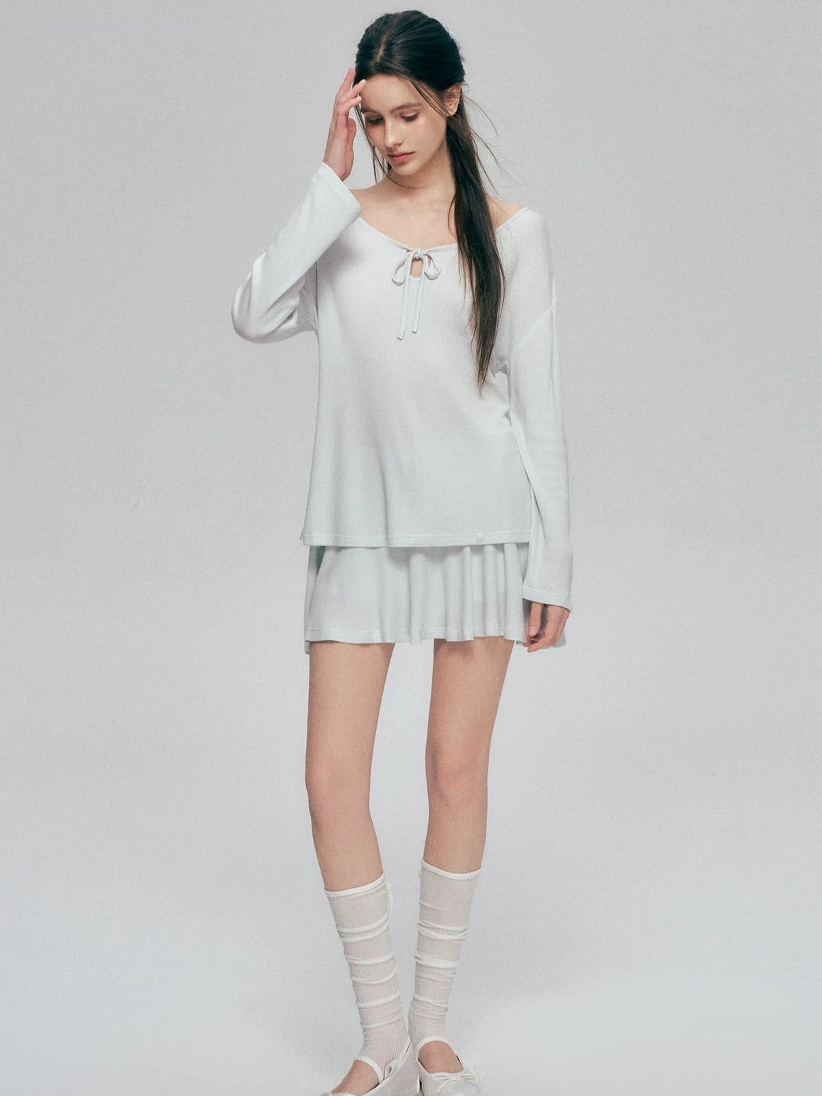 Bow Tie Knit Cover Up