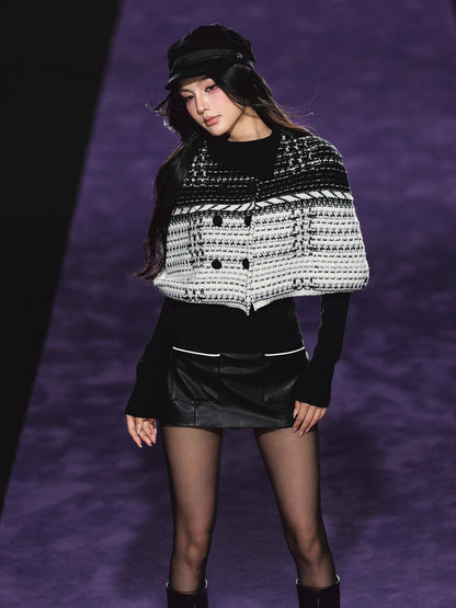 Special Yarn Cape Knit Set