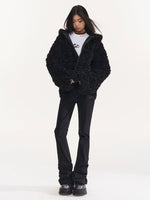 Oversize Faux Fur Hooded Coat
