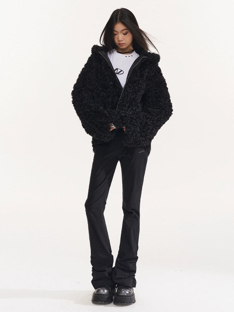Oversize Faux Fur Hooded Coat