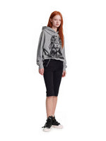Distressed Graffiti Cotton Canvas Sneakers