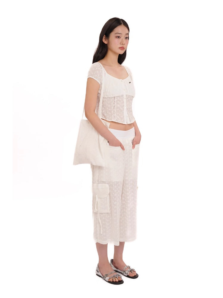 Pure Cotton Cool Jacquard Shorts &amp; Trousers