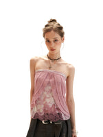 Floral Lace Cami Bustier Top