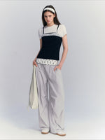 Polka Dot Straight Pants