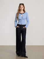 Layered Faux Two-Piece Knit Sweater