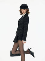 Vintage Plaid Wool Jacket & Skirt Set