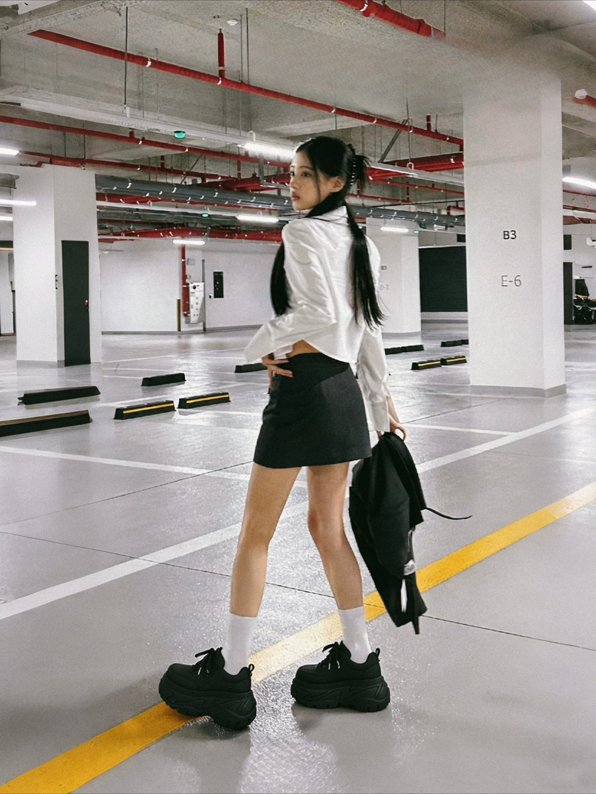Platform Leather Sneakers