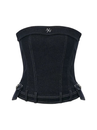Wander Denim Tube Top